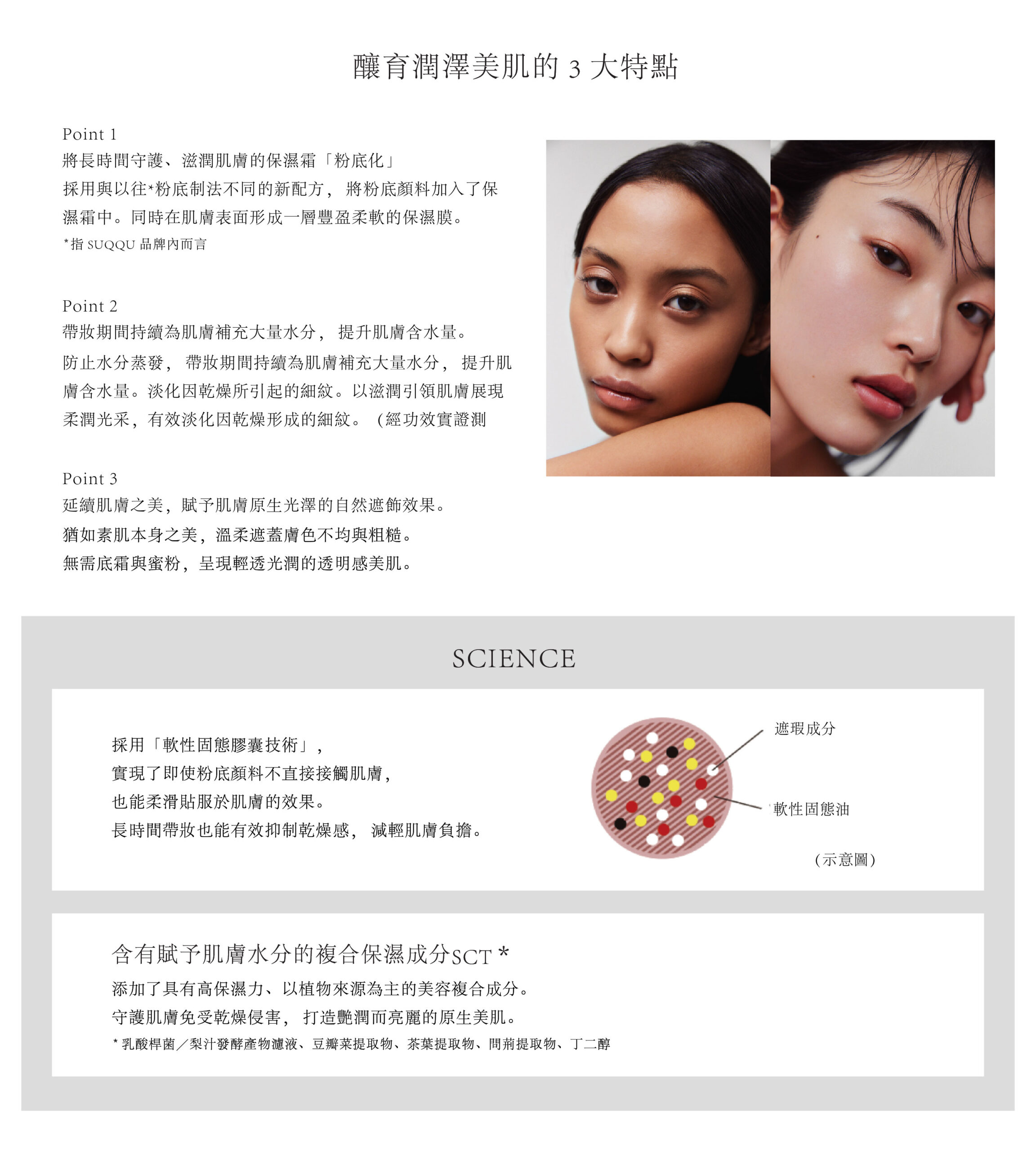 SKINCARE CREAM TINT 晶采潤澤修顏乳